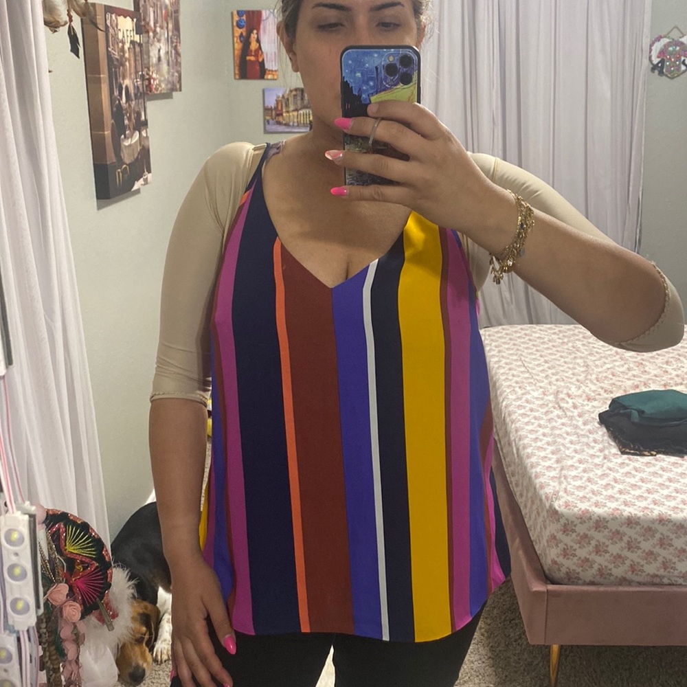 Colorful elegant top, summer time and so comfortable high quality